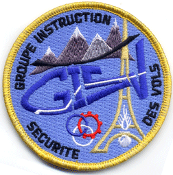 Écusson du groupe d'instruction sécurité des vols - Créateur L'adjudant Laurent Charlemagne