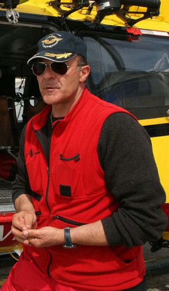 Vincent Saffiotti, pilote et commandant la base de la Sécurité Civile de Grenoble (Le Versoud)