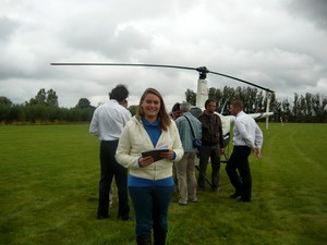 Claire De Volder devant le R22