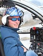 Le pilote Andrea Bellinzona (Ansa)