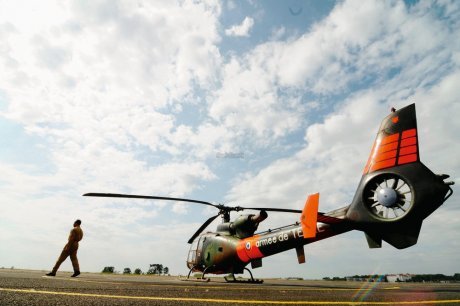 L'adieu de la Gazelle au ciel dacquois sur le tarmac de l'Eaalat - Photo Loïc Dequier