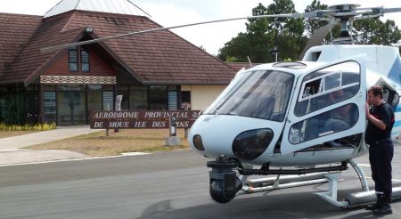 La super-caméra de la province Sud a fait ses premières preuves il y a quelques jours sur un incendie dans la région de Boulouparis. Elle était également à pied d'oeuvre sur celui de l'île des Pins. Mais le gros œil coûte cher - Photo Martial Dosdane