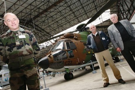 Le conservateur du musée, Claude Le Gouaille, les vice-président et président de l'association : Jean-Yves Braque et Roger Prigent - Photo Isabelle LOUVIER