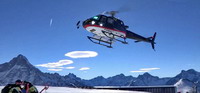 L'AS 350 B3 F-GSDG du SAF vient récupérer le blessé - Photo TF1