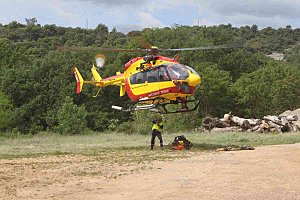 L'EC 145 Dragon 34 de la Sécurité civile