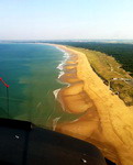 Les immenses plages landaises le 8 juillet à 8h30 - Photo © Nico Dotto