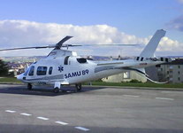 L'Agusta A109 du SAMU 89