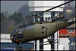 Un hélicoptère Alouette III de l'armée suisse - Photo : Keystone