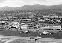 Vue d'ensemble de l'aéroport de Nice en 1961 - Photo DR