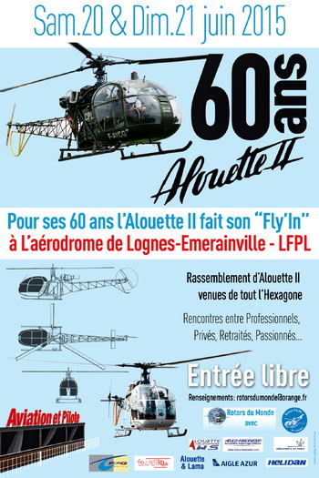 Affiche Commémoration des 60 ans de l'Alouette II