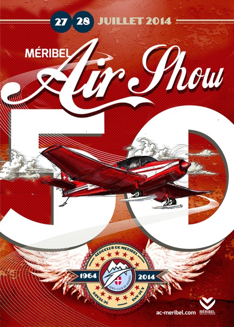 Affiche Méribel Air Show 2014 - 50 ans