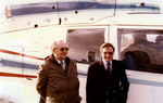 Jean-Marie Potelle avec Charles Marchetti, le père des Alouette