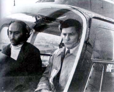 Avec Alain Delon - Photo DR