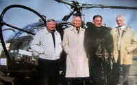 Pour les 50 ans de l'Alouette 2, avec de gauche à droite : Jean-Marie Potelle, Jean Boulet, Charles Schmitt et René Mouille - Photo collection JMP