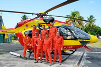 L'EC 145 Dragon 971 et ses équipages - Photo GHSC