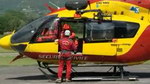 L'EC 145 F-ZBPG en intervention suite à un crash de planeur - Photo France 3