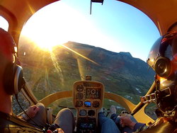 Flying Cabri G2 F-HOLA - Photo GoPro HD2 © Héliclub des 3 cimes