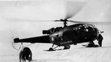 L'Alouette 3 F-MJBF, le premier hélicoptère du PGHM.