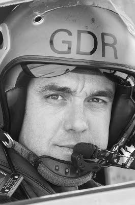 Marc Gander, Pilote de Super Frelon deviendra à la fin juillet le porte-parole de la préfecture maritime de l'Atlantique - Photo Eugène Le Droff