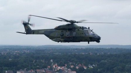 Un NH90 de l'armée allemande, en 2008 - Crédit photo : Belga