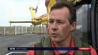 Le Pilote de l'EC 145 Dragon 29 F-ZBPZ Philippe Guyot interviewé par France 3 - Photo France 3