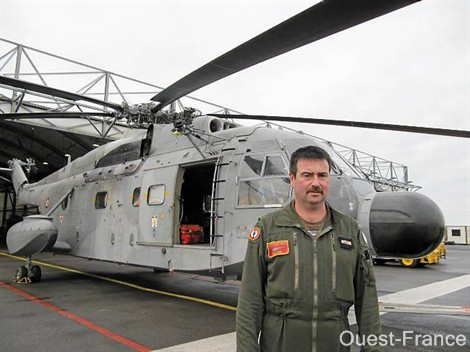 Roland Primel, treuilliste sur le Super Frelon qui a sauvé 18 marins de « l'Erika ».