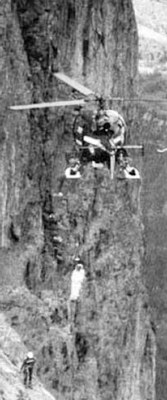 Hélitreuillage avec l'Alouette 3