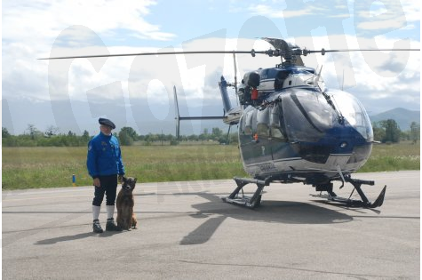 “Choucas 09”… C'est ainsi que les gendarmes du DAG ont baptisé leur hélicoptère EC-145, qui a succédé à l'Alouette puis à l'Ecureuil - Photo Gazette Ariegeoise