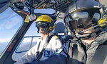 L'équipage aux commandes de l'Agusta A109S Grand F-HMCC : Patrick Cantié (Pilote) et Jean-Michel Douteau (Assistant) - Photo DR