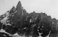 L'aiguille Verte vue du Col des Montets - Photo DR 