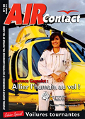 Couvertur de AIR Contact n°128 de novembre 2015 avec Laurence Gagnolet, Pilote chez INAER - Photo AIR Contact