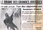 Le drame à la une du journal La Montagne Centre France - Photo DR