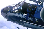 Exercice d'hélitreuillage en mer avec l'ASS 350 B2 F-MJCZ de la Gendarmerie - Photo DR France Ô