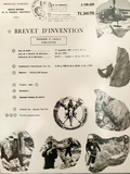 Brevet d'invention de la civière Piguillem déposé le 17 septembre 1971 par le capitaine Sauveur PIGUILLEM - Photo collection famille Piguillem