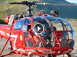 L'Alouette III F-ZBDE sur la base de l'Alpe d'Huez - Cliquez pour voir la vidéo - Photo DR