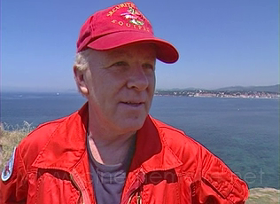 Michel Fourcoux, pilote et chef de la base de Cannes (06) interviewé le 27 juillet 2002 - Photo DR