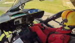 Pilote aux commandes de l'EC 145 F-ZBPW Dragon 74 - Photo DR