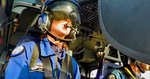Sabine de Thé aux commandes de l'EC 135 F-MJDG du DAG de Hyères - Photo France 2