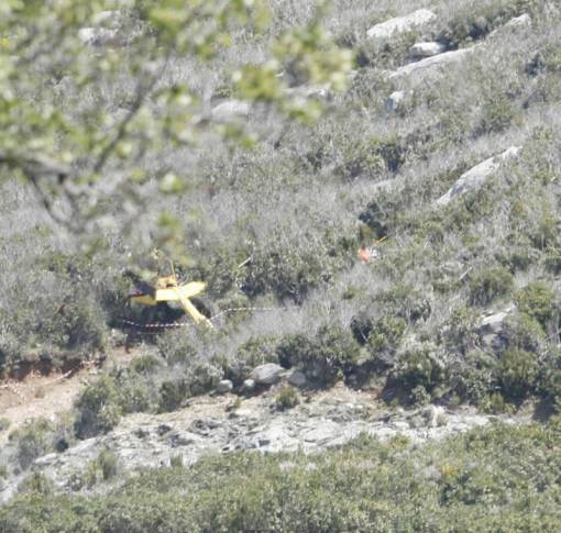L'hélicoptère Dragon 2B de la Sécurité civile s'était écrasé dans la soirée du 25 avril 2009 dans le défilé du Lancone. Les cinq personnes se trouvant à bord avaient perdu la vie dans ce tragique accident - Photo Gérard Baldocchi