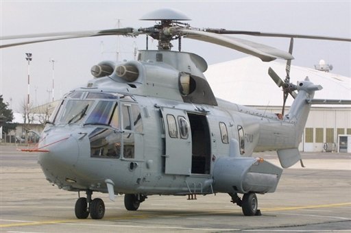 Photo prise le 15 janvier 2001 à Marignane, de la version MK2 de l'hélicoptère Cougar/Super Puma
