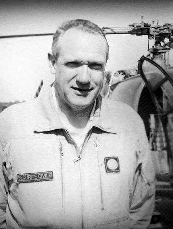Pierre Leclerc, pilote Alouette 3 Sécurité civile - Photo © Jullian Dominique