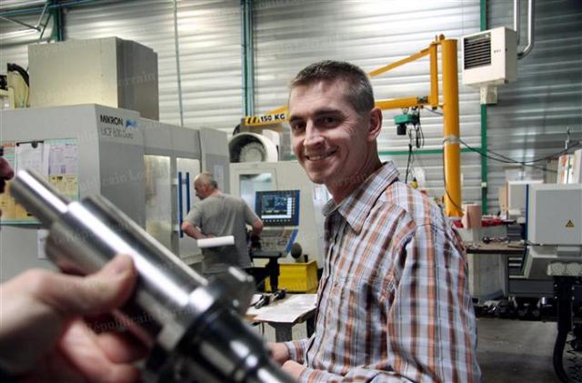 Thierry André a créé en 1998 sur la zone de Sainte-Agathe à Florange, sa société Sérolor - Photo archives RL/Pierre HECKLER