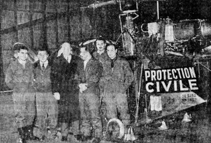 Alouette 2 F-BJOI de la Base Protection civile de Grenoble en Décembre 1960 (…)