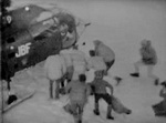 L'Alouette III F-MJBF de la gendarmerie pour la récupération des alpinistes, le mardi 23 août 1966 au matin - Photo INA