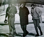 Se gauche à droite : Gérard DEVOUASSOUX, Maurice HERZOG et Jean FRANCO - Photo DR