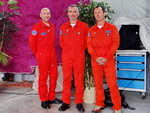 Les 3 récipiendaires à la médaille du secours en Montagne avec de gauche à droite : Bruno Berjat : pilote, Lionel Breuil : MOB, Richard Trivière : pilote - Photo © Patrick GISLE