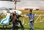Gérard et Fabien avant un vol de contrôle à Étampes 1994 - Photo collection Gérard Desserprit