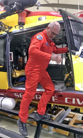 Jean Roques, pilote d'hélicoptère de la Sécurité civile - Photo DR