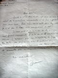 Lettre de Jean Boulet à Jean-Marie Potelle - Photo JMP