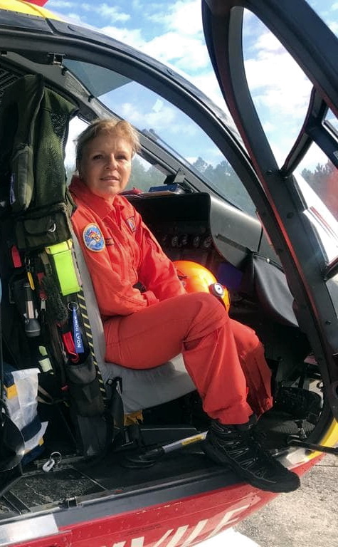 Martine Gaillard, Pilote de l'EC 145 Dragon 33 - Photo DR
